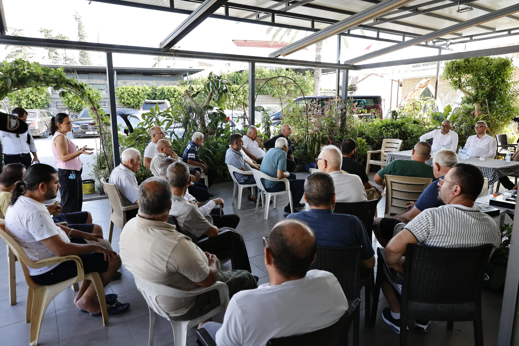 Cumhurbaşkanı Erhürman, Mesarya bölgesinde yurttaşlarla bir araya geldi