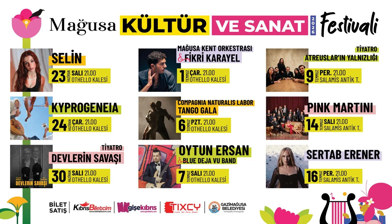 Mağusa Kültür Ve Sanat Festivali’nde yarın akşam “Devlerin Aşkı” sahnelenecek