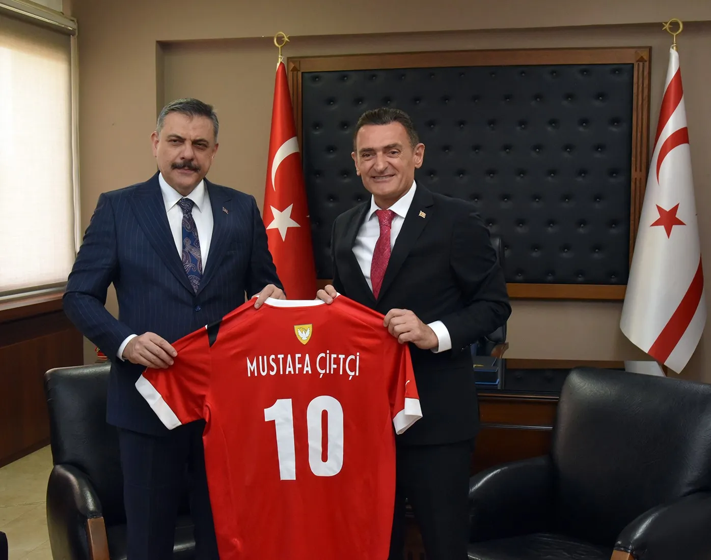 Oğuz, mevkidaşı Çiftçi ile görüştü:"İş birliğimiz devam edecek"
